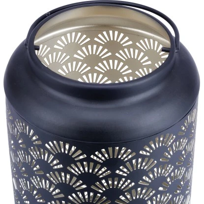 Laterne Glam Forest Schwarz Ø 15 Cm X 26 Cm – Bild 2