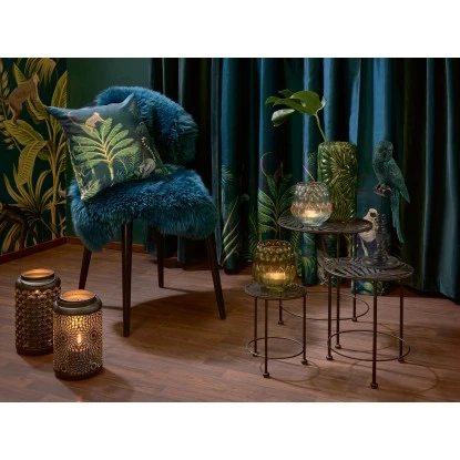 Laterne Glam Forest Schwarz Ø 15 Cm X 26 Cm – Bild 3