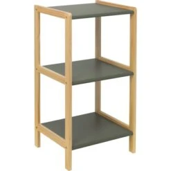 Baliv Moss Green Trend Badregal BM-6650 80 Cm X 40 Cm X 35 Cm MDF Grün