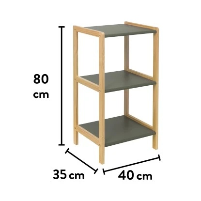 Baliv Moss Green Trend Badregal BM-6650 80 Cm X 40 Cm X 35 Cm MDF Grün – Bild 3