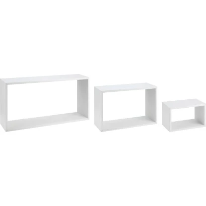 Kubus-Set Meddon 3-teilig Klein Mattweiß