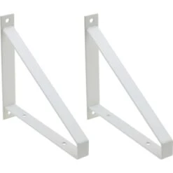 Metall-Konsole Bridge 2er-Set 18,5 Cm X 20,8 Cm Matt-Weiß
