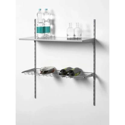 Metall-Flaschenregal 80 Cm X 40 Cm Weiß – Bild 2