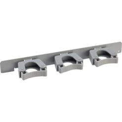 Klemmhaken-Schiene Metall/Kunststoff 3,5 Cm X 35 Cm Weiß-Alu