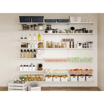 Metall-Drahtgitterkorb 12 Cm X 39 Cm X 80 Cm Weiß – Bild 3