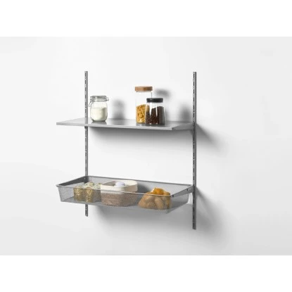 Metall-Drahtgitterkorb 12 Cm X 39 Cm X 80 Cm Alu-Weiß – Bild 2