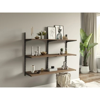 MDF-Fachboden 60 Cm X 30 Cm X 1,8 Cm Eiche Dunkel – Bild 3