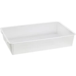 Metall-Drahtgitterkorb 12 Cm X 39 Cm X 60 Cm Weiß-Matt