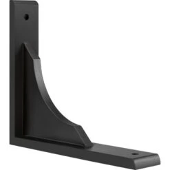 Holz-Regalwinkel 22 Cm X 18 Cm X 4 Cm Schwarz