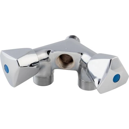 Waschgeräte-Ventil Schlauchverschraubung Doppelanschluss