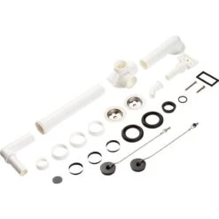 Doppelspüle Ab- Und Überlaufgarnitur 47,8 Mm (G1 1/2) Weiß