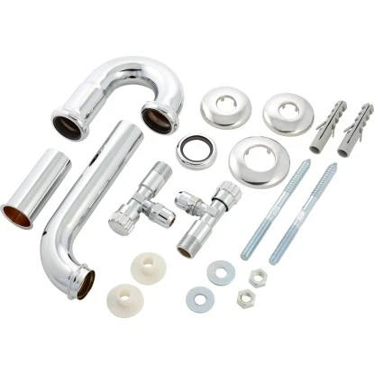 LUX Installationsset Für Waschtischmontage 38,9 Mm (G 1 1/4) Verchromt