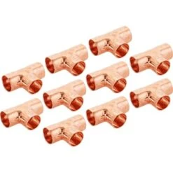 Löt-T-Stück Ø 22 Mm Kupfer 10 Stück