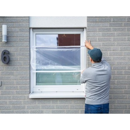 LUX Fensterschutzfolie 1,2 M X 10 M Mit Klebekanten – Bild 3