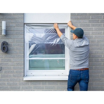 LUX Fensterschutzfolie 1,2 M X 10 M Mit Klebekanten – Bild 4