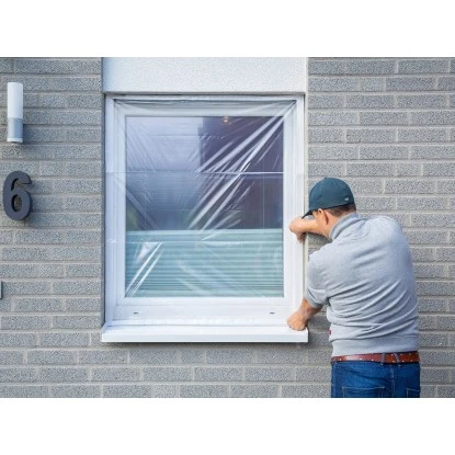 LUX Fensterschutzfolie 1,2 M X 10 M Mit Klebekanten – Bild 5