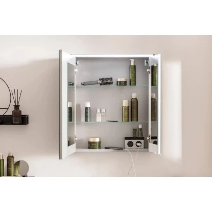 Fackelmann Spiegelschrank DV 60 Cm Nature Oak – Bild 4