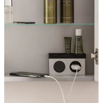 Fackelmann Spiegelschrank DV 60 Cm Nature Oak – Bild 6