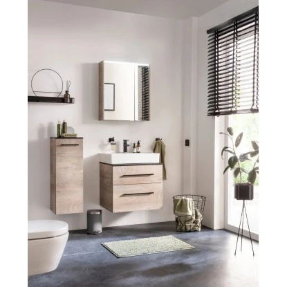 Fackelmann Spiegelschrank DV 60 Cm Nature Oak – Bild 7