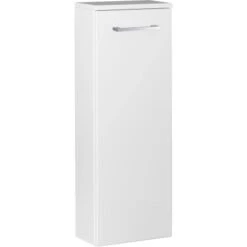 Fackelmann Midischrank Slim Luna 30,5 Cm Weiß Hochglanz