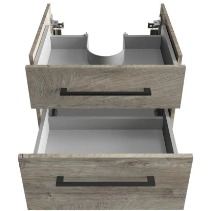 Fackelmann Waschtisch-Unterschrank Oxford 60 Cm Nature Oak – Bild 2