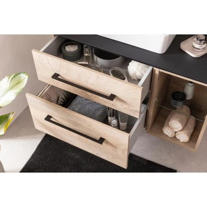 Fackelmann Waschtisch-Unterschrank Oxford 60 Cm Nature Oak – Bild 3