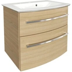 Fackelmann Badmöbel-Set B.Style 2-tlg. 63,2 Cm Sandeiche/Sandeiche