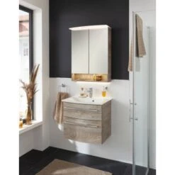 Fackelmann Badmöbel-Set B.Style 2-tlg. 63,2 Cm Nature Oak/Nature Oak