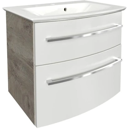 Fackelmann Badmöbel-Set B.Style 2-tlg. 63,2 Cm Nature Oak/Weiß – Bild 2