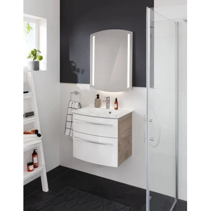 Fackelmann Badmöbel-Set B.Style 2-tlg. 63,2 Cm Nature Oak/Weiß