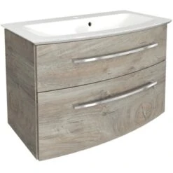 Fackelmann Badmöbel-Set B.Style 2-tlg. 83,2 Cm Nature Oak/Nature Oak