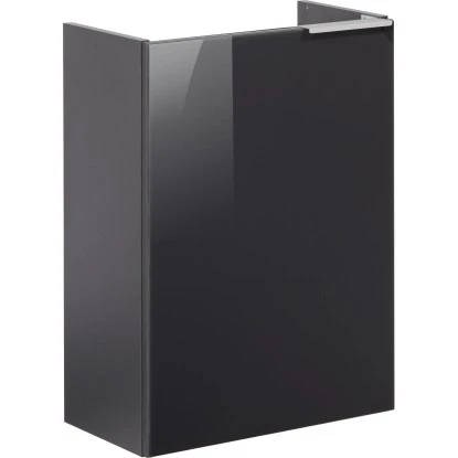 Fackelmann Waschbeckenunterschrank SBC 45 Cm Anthrazit/l. Glas Anthrazit Links