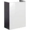 Fackelmann Waschbeckenunterschrank SBC 45 Cm Anthrazit/l. Glas Weiß Links