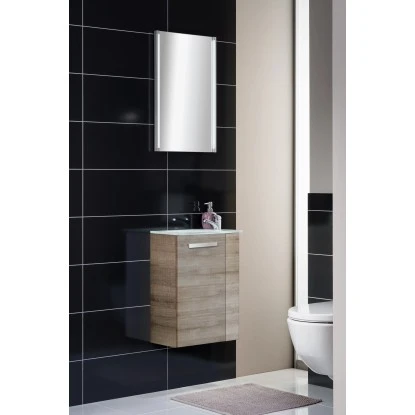 Fackelmann Waschbeckenunterschrank SBC 45 Cm Graueiche Links – Bild 7