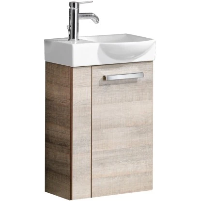 Fackelmann Waschbeckenunterschrank SBC 45 Cm Graueiche Rechts – Bild 2