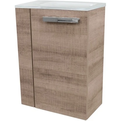 Fackelmann Waschbeckenunterschrank SBC 45 Cm Graueiche Rechts – Bild 4