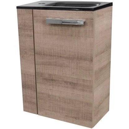 Fackelmann Waschbeckenunterschrank SBC 45 Cm Graueiche Rechts – Bild 5