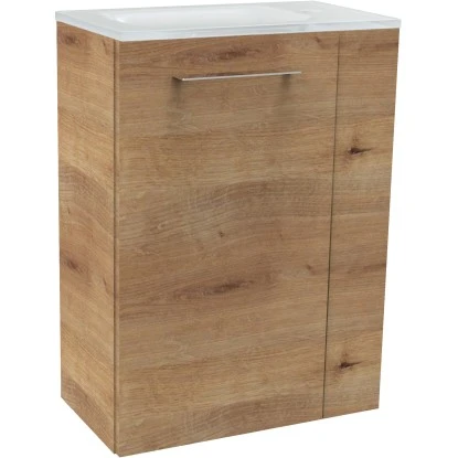 Fackelmann Waschbeckenunterschrank SBC 45 Cm Asteiche Links – Bild 3