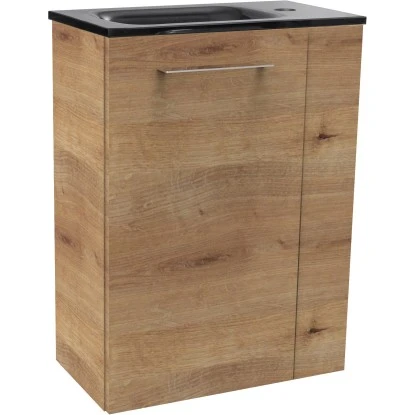 Fackelmann Waschbeckenunterschrank SBC 45 Cm Asteiche Links – Bild 4