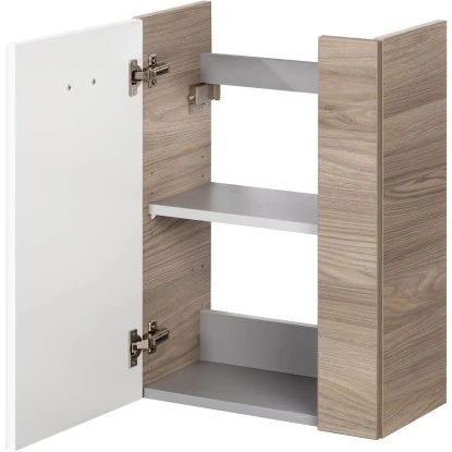 Fackelmann Waschbeckenunterschrank SBC 45 Cm Steinesche/Weiß Hochglanz Links – Bild 2