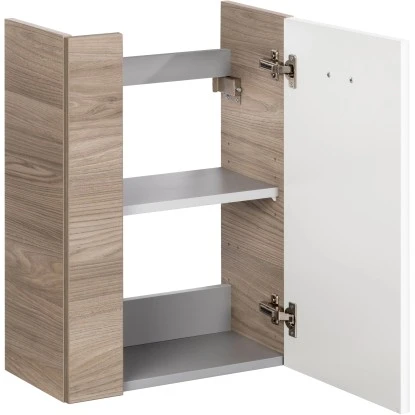 Fackelmann Waschbeckenunterschrank SBC 45 Cm Steinesche/Weiß Hochglanz Rechts – Bild 2