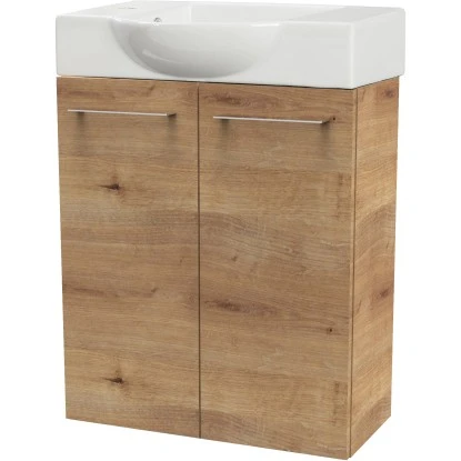 Fackelmann Waschbeckenunterschrank SBC 55 Cm Asteiche – Bild 2