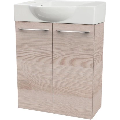 Fackelmann Waschbeckenunterschrank SBC 55 Cm Alaska Esche – Bild 2