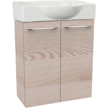 Fackelmann Waschbeckenunterschrank SBC 55 Cm Alaska Esche – Bild 3