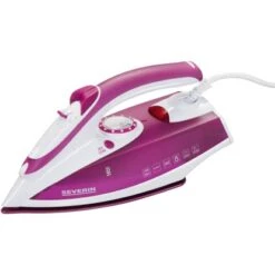 Severin Dampfbügeleisen BA 3243 Weiß-Lila