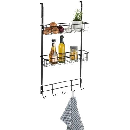 Wenko Türregal Zum Aufhängen Schwarz – Bild 4