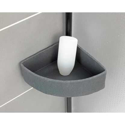 Wenko Teleskop-Eckregal Villata Mit 3 Körben 28 X 20,5 X 275 Cm Schwarz-Grau – Bild 13