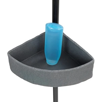 Wenko Teleskop-Eckregal Villata Mit 3 Körben 28 X 20,5 X 275 Cm Schwarz-Grau – Bild 8