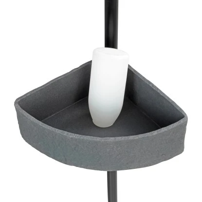 Wenko Teleskop-Eckregal Villata Mit 3 Körben 28 X 20,5 X 275 Cm Schwarz-Grau – Bild 9