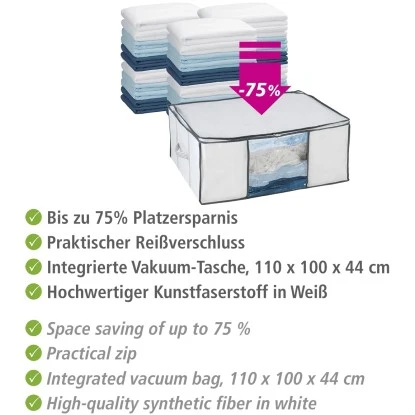 Wenko Vakuum Soft Box L Weiß 25 Cm X 65 Cm X 50 Cm – Bild 8